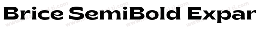 Brice SemiBold Expan字体转换